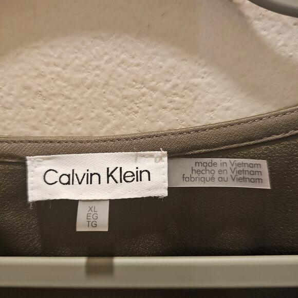 NWOT Calvin Klein Women's Shortsleeve Drawstring Top Size XL - Picture 3 of 6